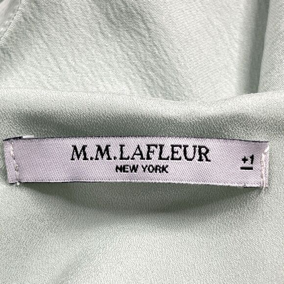 MM Lafleur Ismelka Top Size XL Sleeveless Built In Wrap Scarf Pale Green - Picture 6 of 11